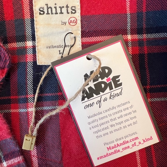 The Rolling Stones One-of-a-Kind Shirts by AG MadAndie Custom Unisex Flannel - L - Picture 5 of 5